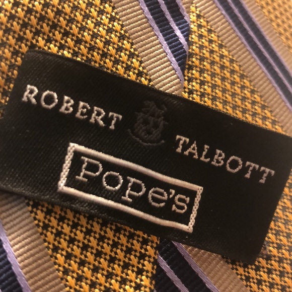 Robert Talbott gold/blue tie - Picture 4 of 8